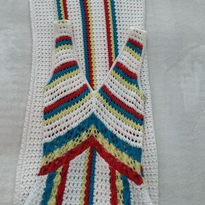 Solid and Striped Aubrey Crochet Maxi Dress